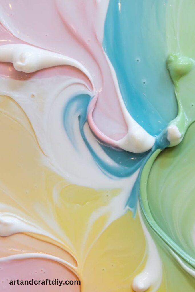 Coconut Milk Color Swirls