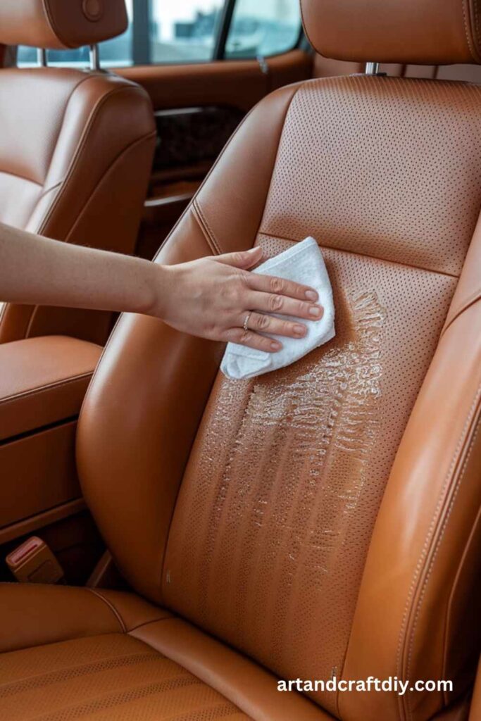 Condition Leather Seats with Coconut Oil