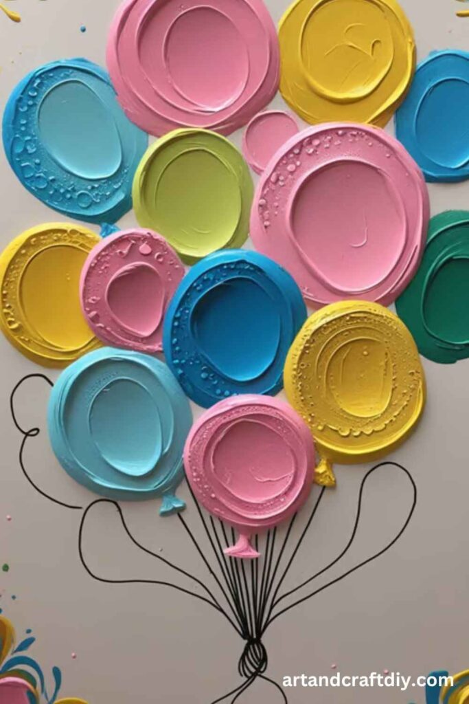 Finger Painted Balloons