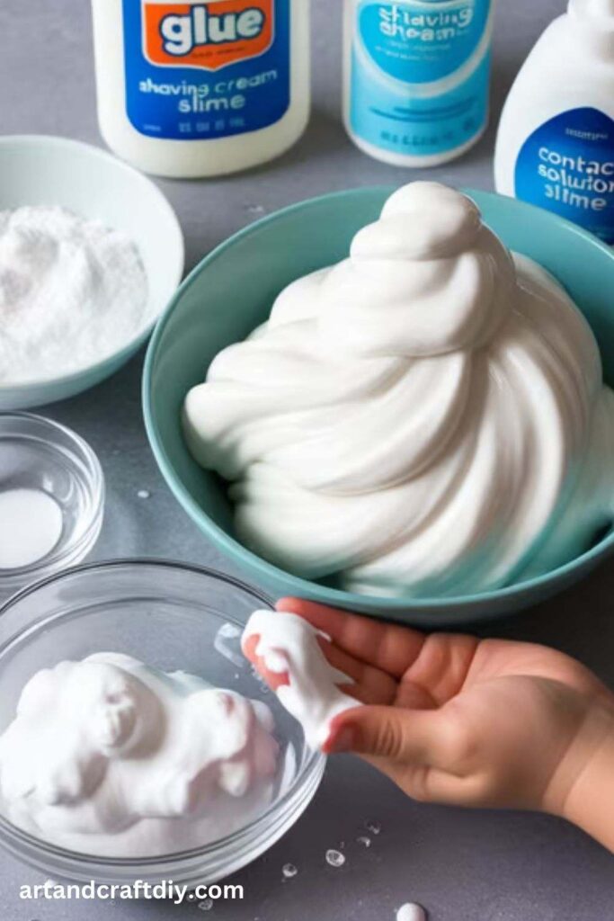 Fluffy Shaving Cream Slime