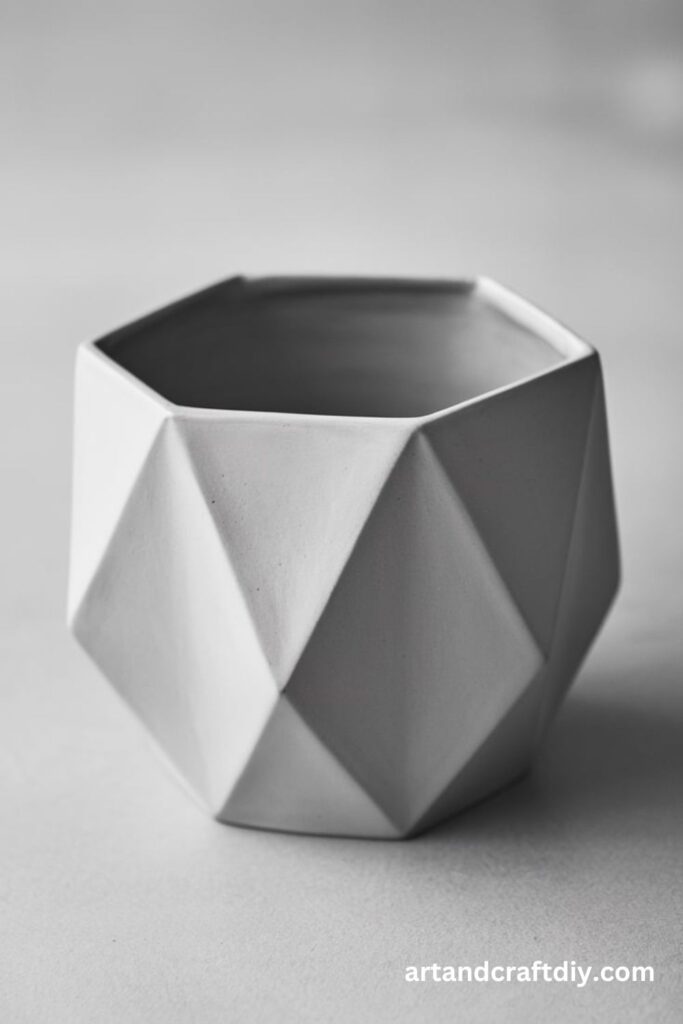 Geometric Faceted Napkin Bowl