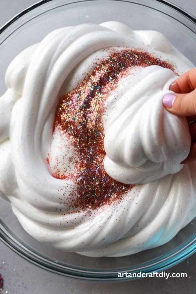 Glitter Slime with Baking Soda