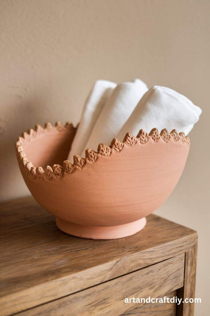 Gold-Trimmed Napkin Bowl
