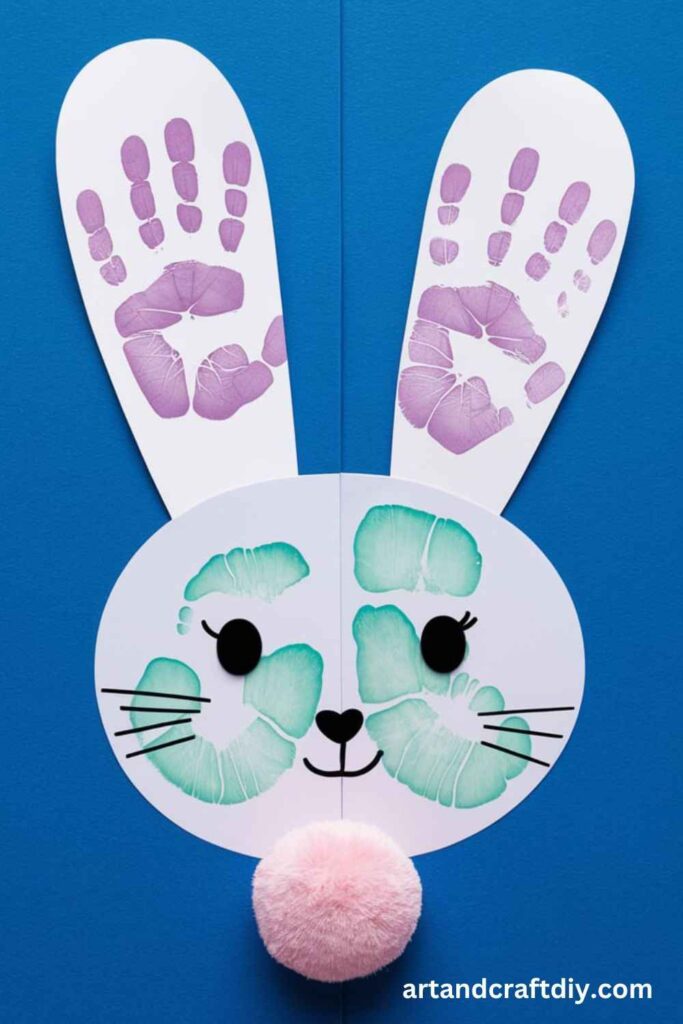 Handprint Bunny Bookmark
