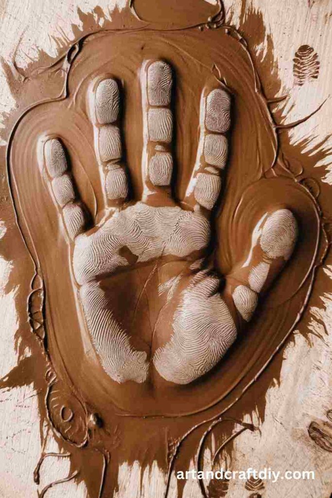 Handprint Mud Art