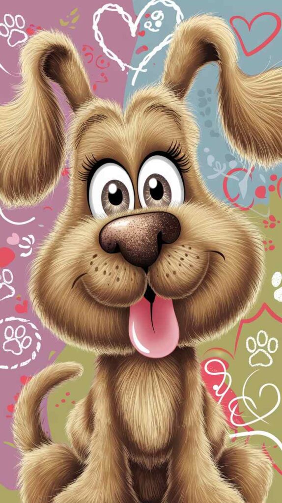 Heart-Shaped Dog Face