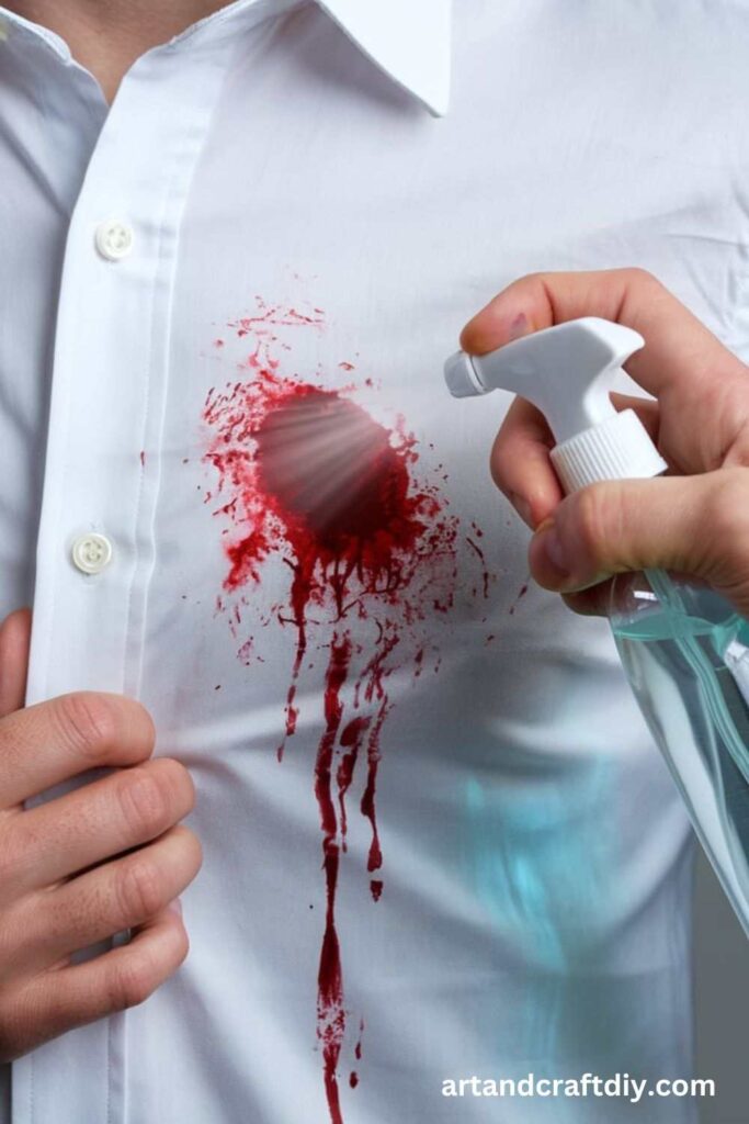 Hydrogen Peroxide for Blood Stains