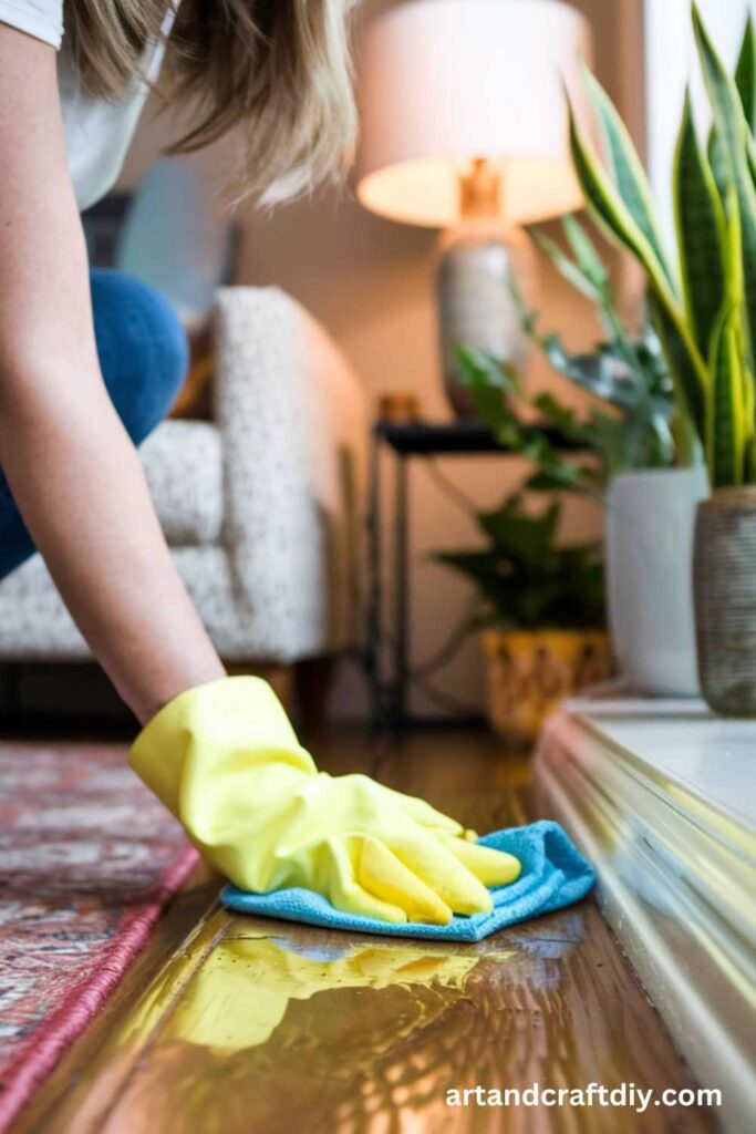 Lemon and Olive Oil for Shiny Baseboards