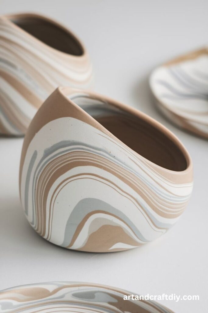 Marbled Clay Napkin Bowl