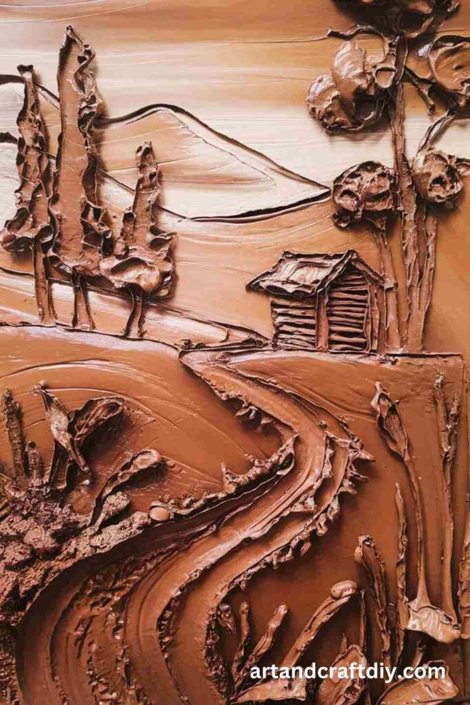 Mud and Coffee Painting