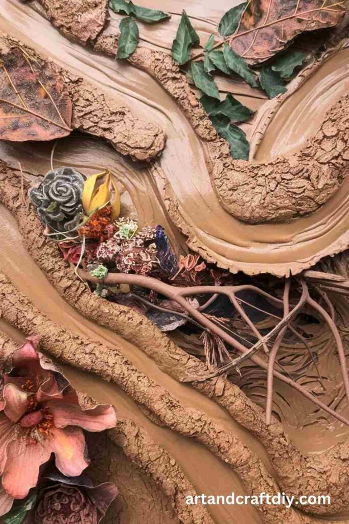 Nature-Inspired Mud Collage