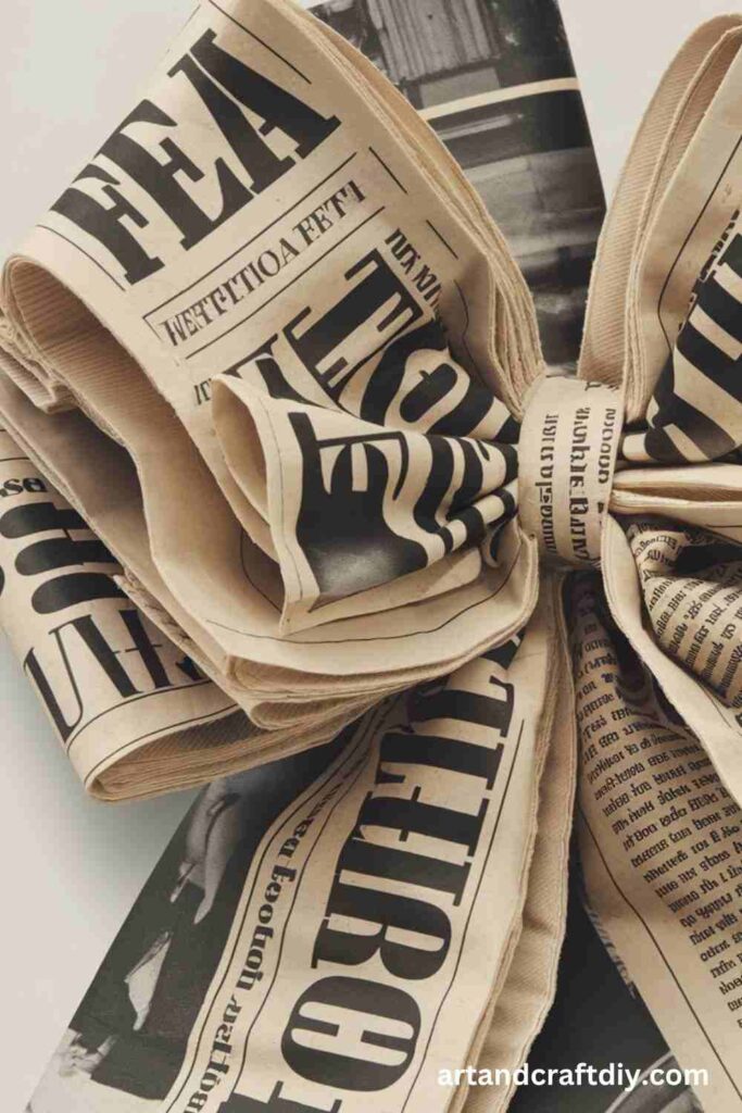 Newspaper Bow