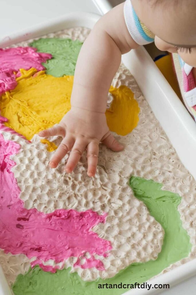 Oatmeal Texture Painting