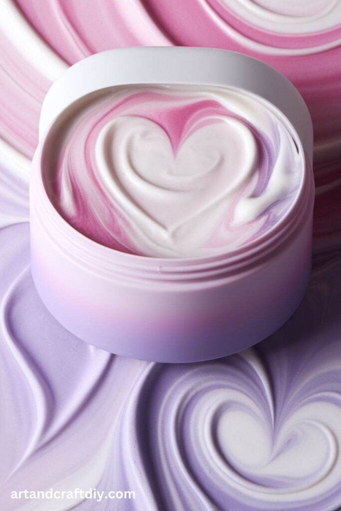 Ombre Shaving Cream Marbled Hearts