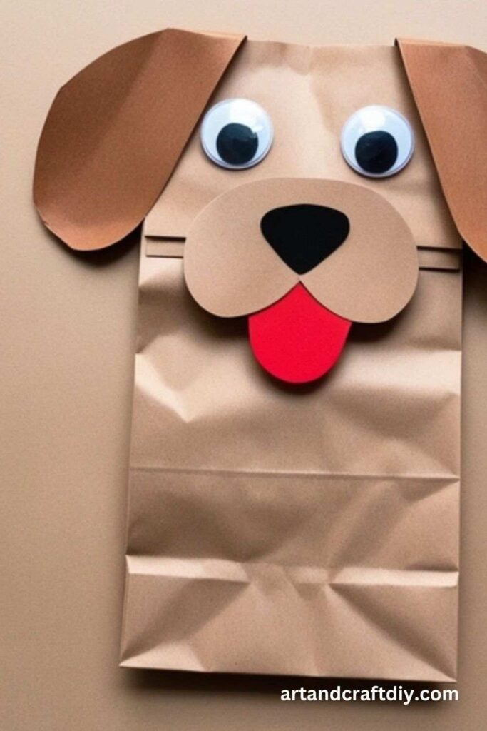 Paper Bag Dog Puppet