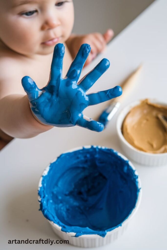 Peanut Butter Paint (for Non-Allergic Babies)