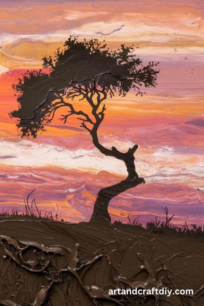 Silhouette Mud Painting