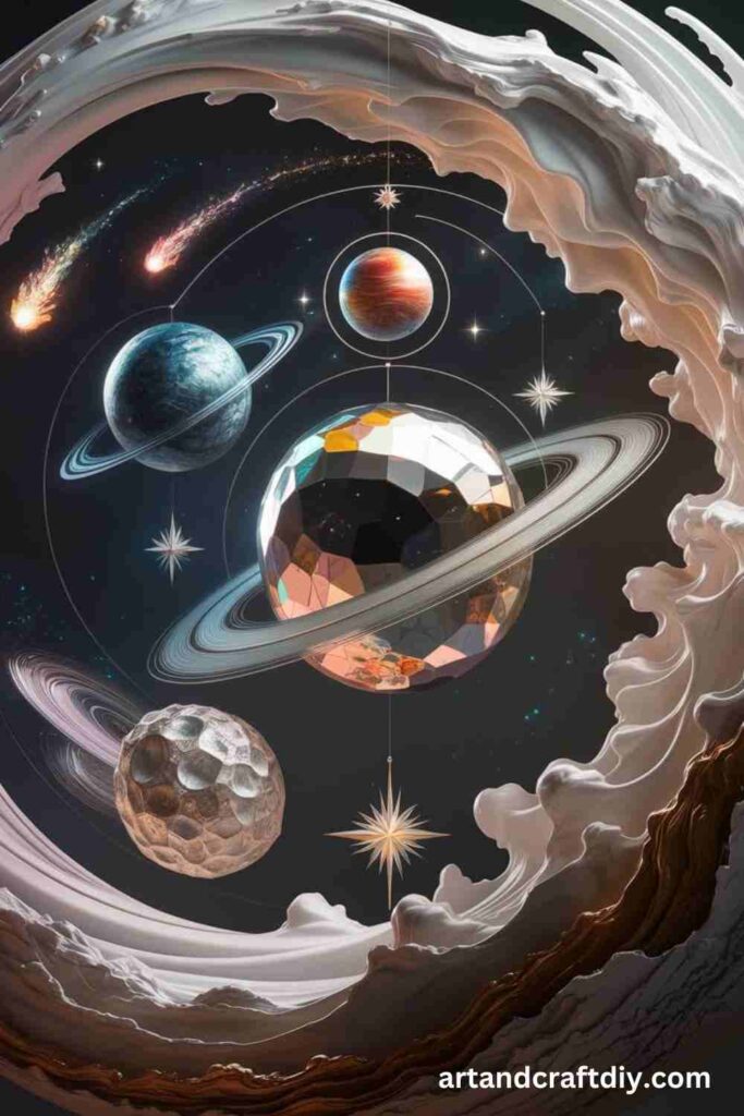 Space-Themed Planet Mobile