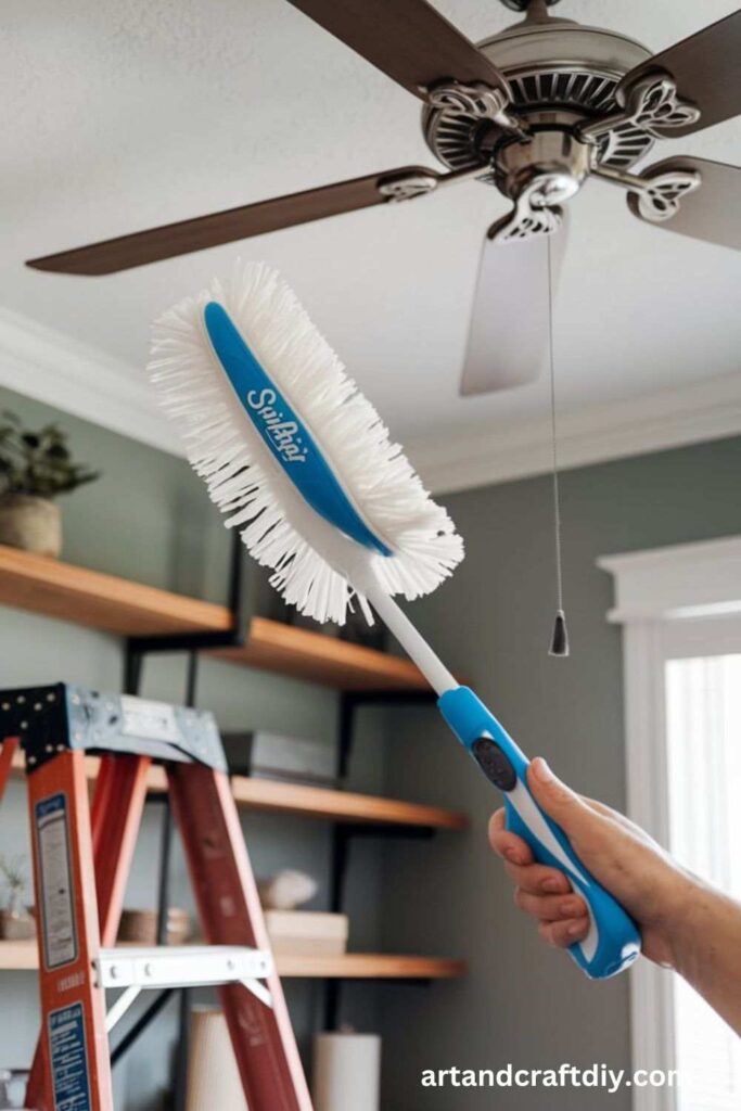 Use a Swiffer Duster for Hard-to-Reach Areas