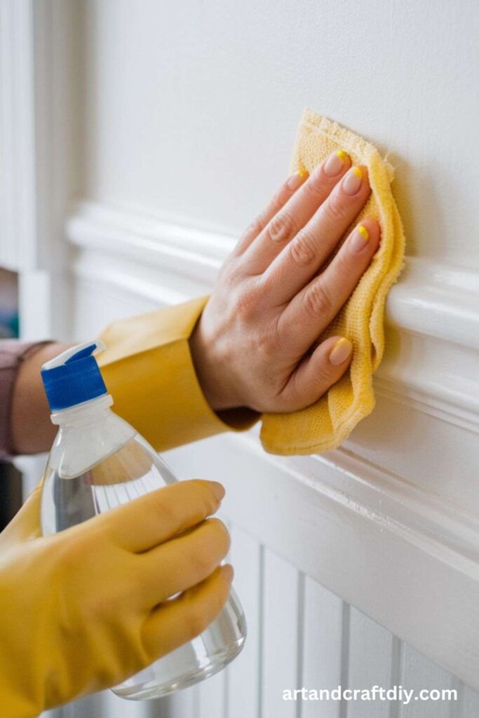 Vinegar and Water Solution for Stubborn Dirt