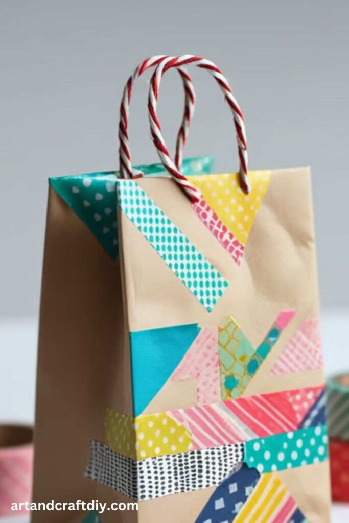 Washi Tape Gift Bag