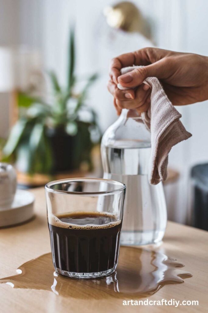 White Vinegar for Coffee Stains
