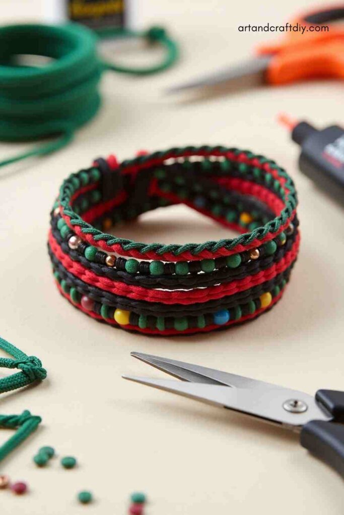Flag-Inspired Wrap Bracelet