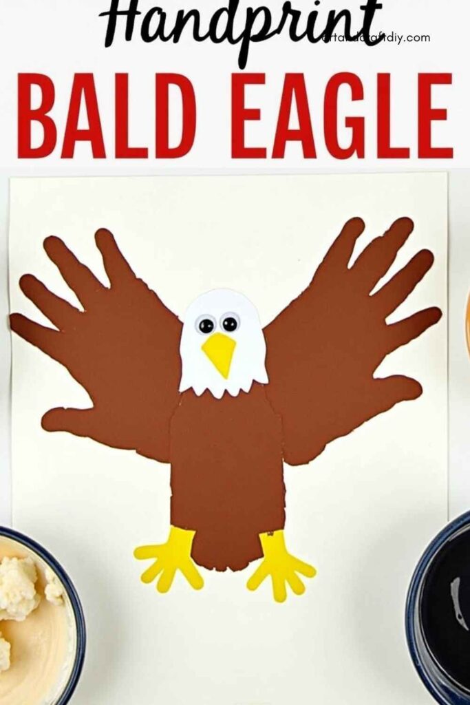 Handprint Bald Eagle