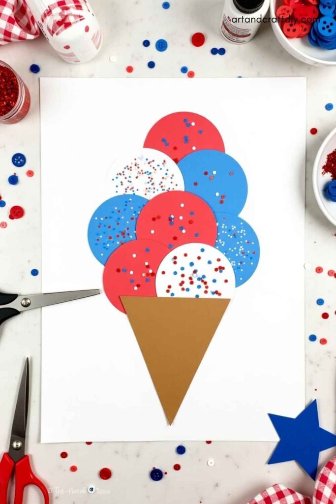 Ice Cream Cone Collage