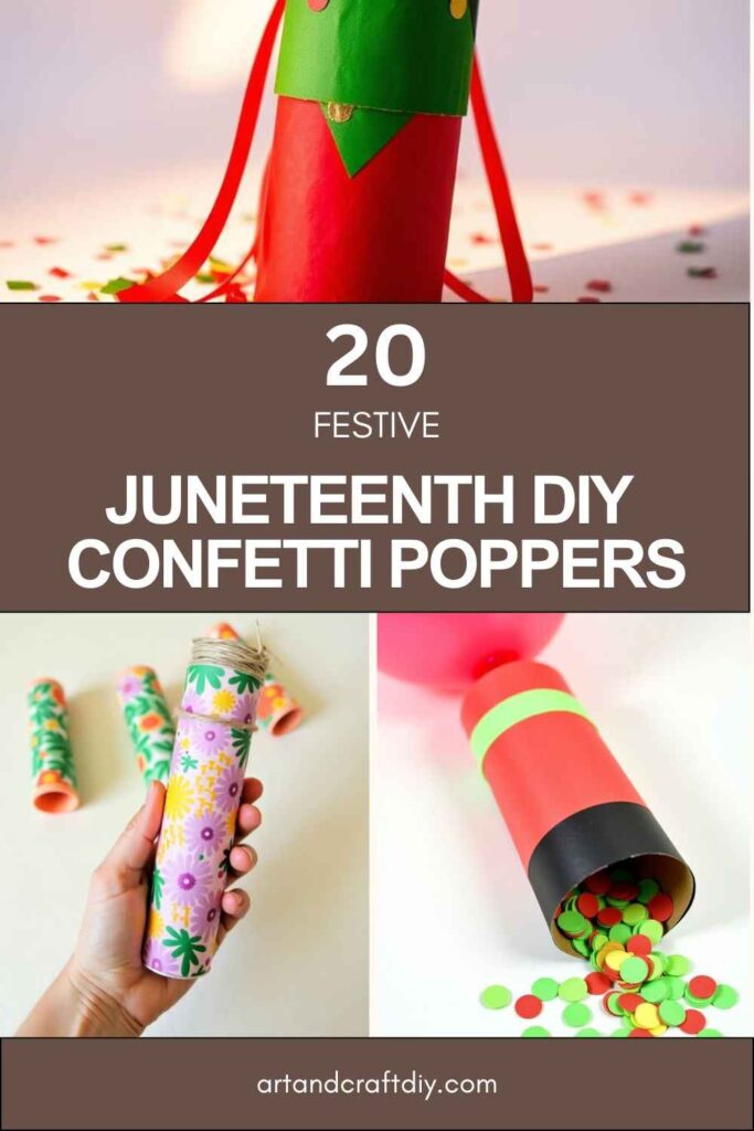 Juneteenth DIY Confetti Poppers