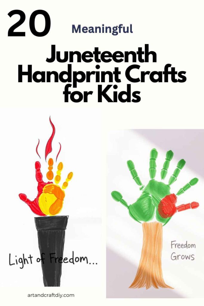 Juneteenth Handprint Crafts for Kids