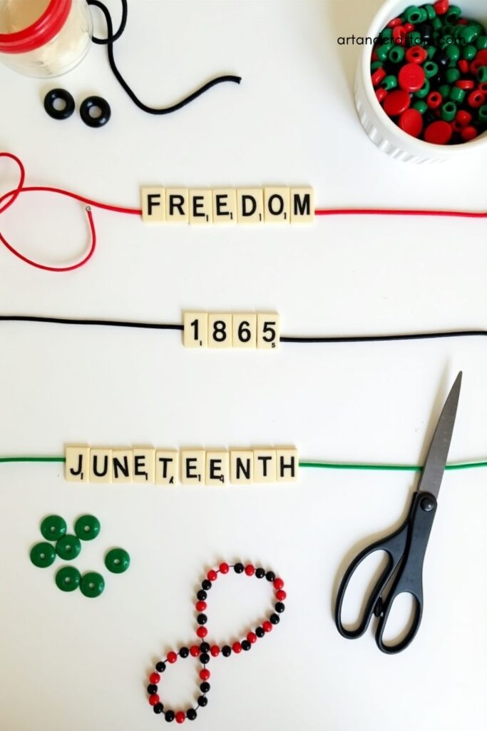 Juneteenth Word Bracelet
