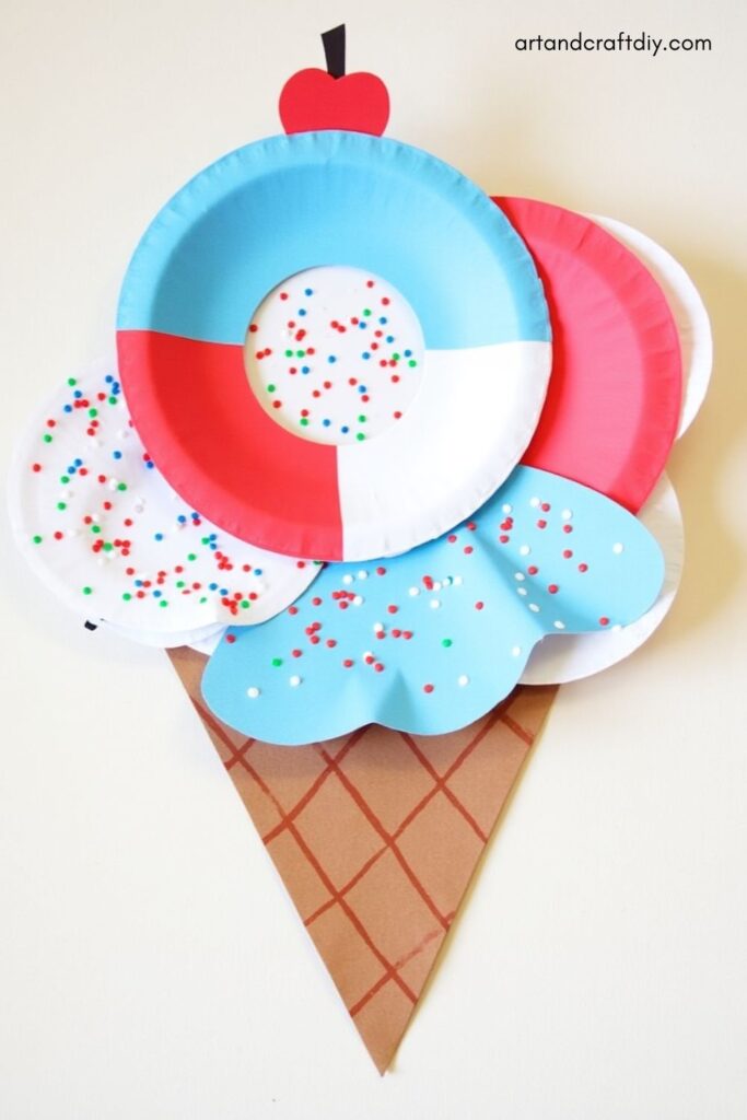 Paper Plate Ice Cream Craft