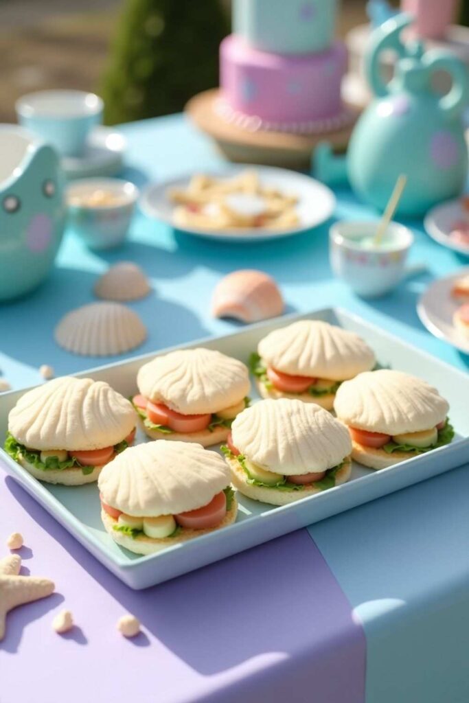 Shell-Shaped Sandwiches