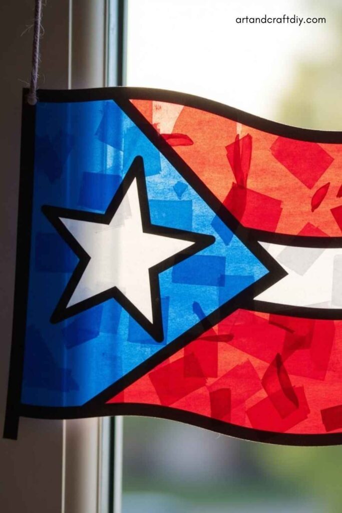 Suncatcher Juneteenth Flag