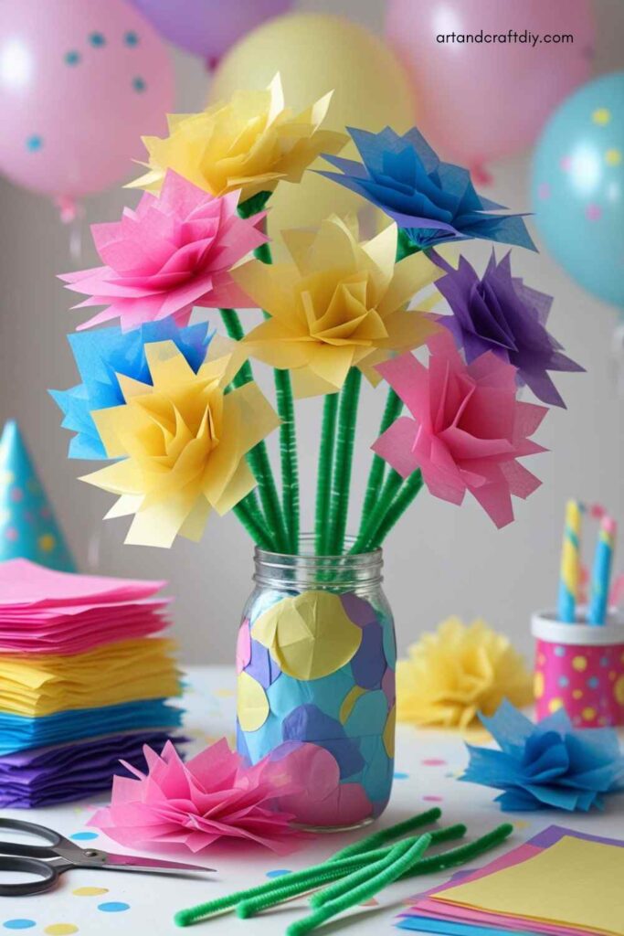 Tissue Paper Flowers