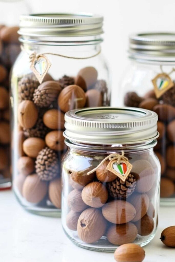 Acorn and Pinecone Display Jars
