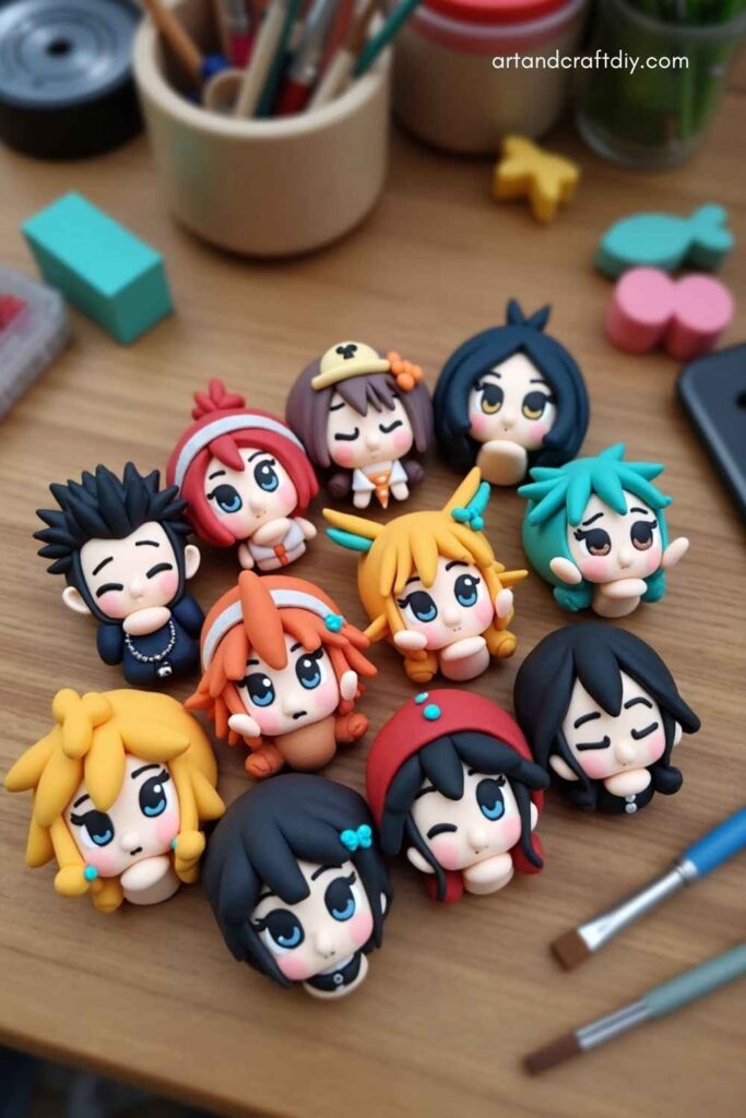 Anime Clay Portraits
