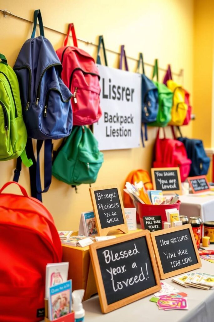 Backpack Blessing Station