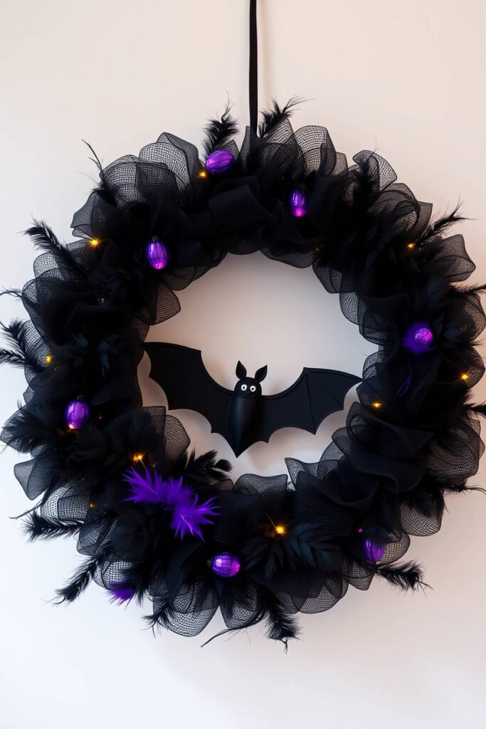 Batty Black Wreath