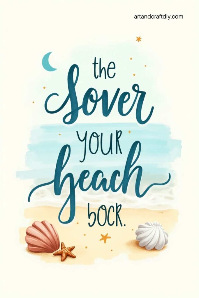Beach Quote Typography Art