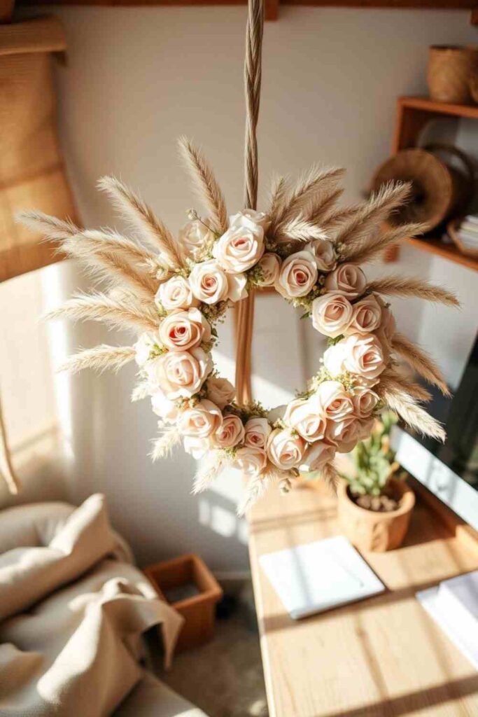 Boho Floral Wreath