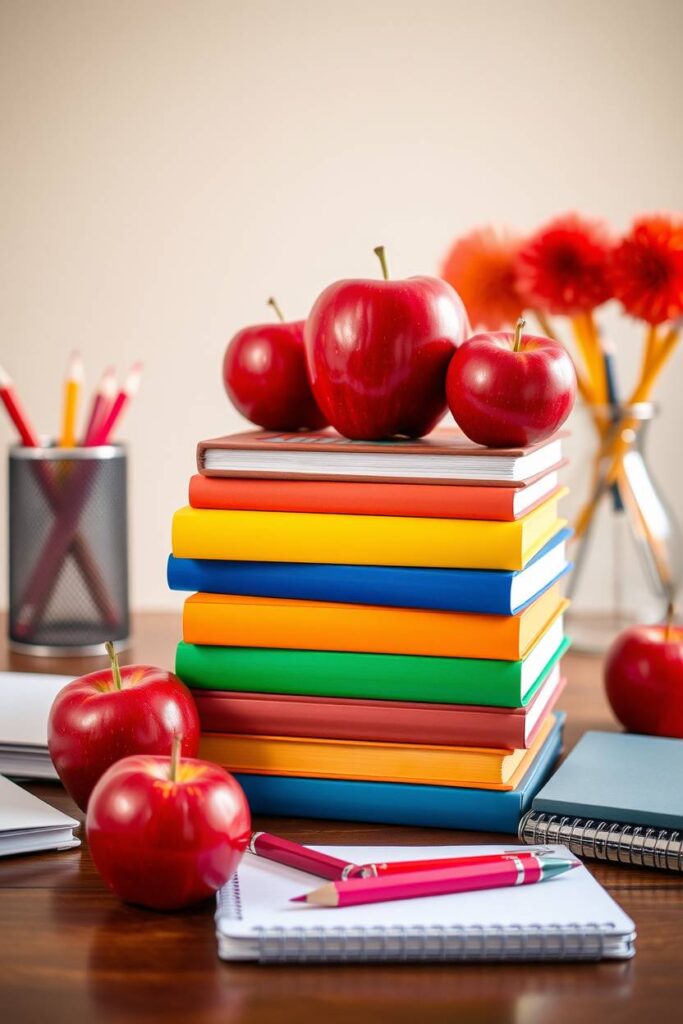 Book Stack Centerpieces