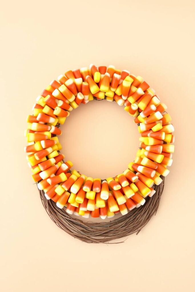 Candy Corn Wreath