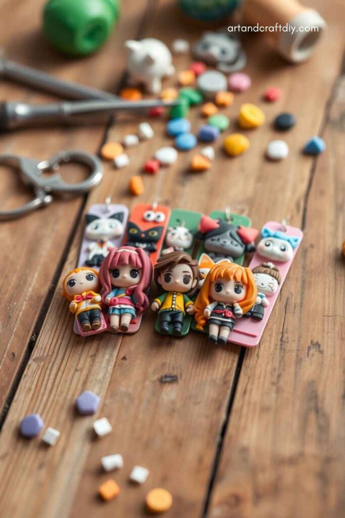 Clay Anime Bookmarks