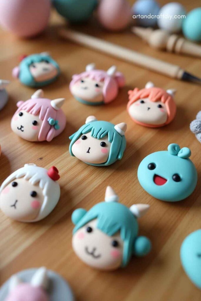 Clay Anime Buttons