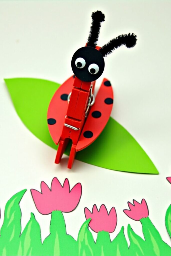 Clothespin Ladybug