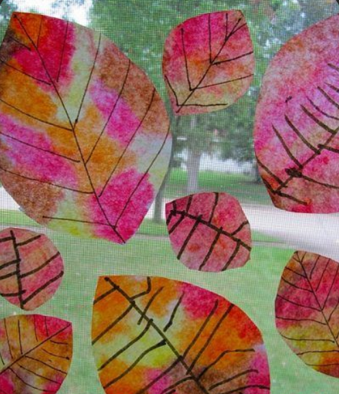 Coffee Filter Leaves