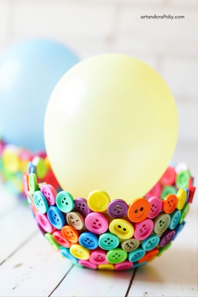 Colorful Button Bowl