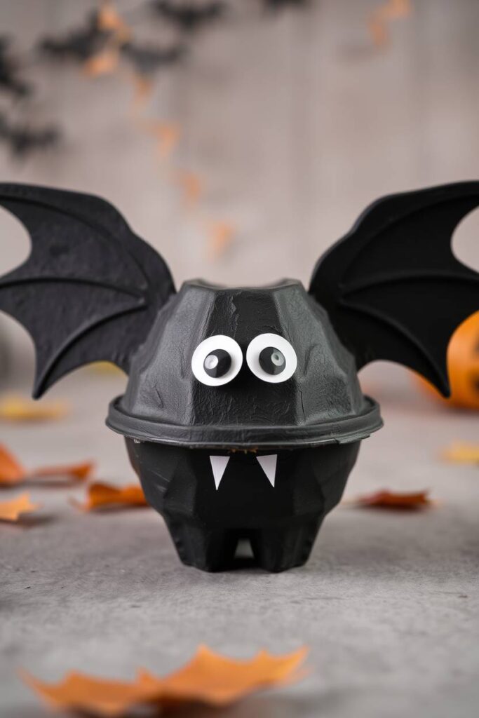 Egg Carton Bat Craft